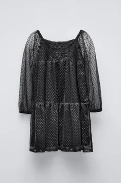 Niños ZARA 6 - 14 Años·Vestidos / Monos<VESTIDO TUL PEDRERIA