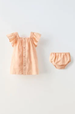 Niños ZARA 6 - 18 Meses·Vestidos / Monos<VESTIDO Y BRAGUITA GRECA