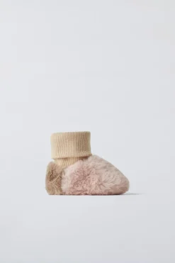 Niños ZARA 0 - 6 Meses·Patucos<ZAPATILLA DE CASA CALCETÍN