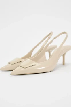 Sale ZAPATO DESTALONADO TACÓN ADORNO Mujer Zapatos