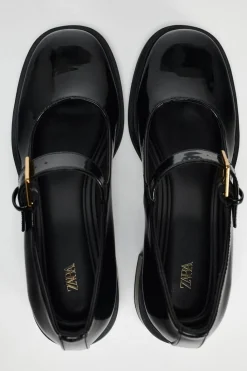 Sale ZAPATO TACÓN EFECTO ACHAROLADO Mujer Zapatos