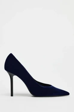 Sale ZAPATO TACÓN EFECTO TERCIOPELO Mujer Zapatos