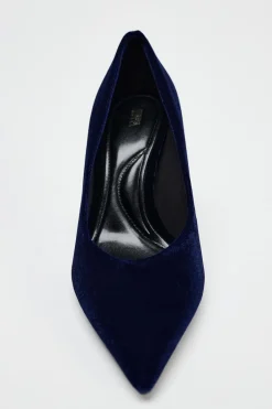 Sale ZAPATO TACÓN EFECTO TERCIOPELO Mujer Zapatos