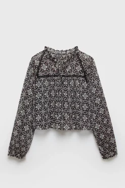 Niños ZARA Z3D +14 Años·Partes De Arriba<Z3D BLUSA ESTAMPADO FLORES ENTREDÓS