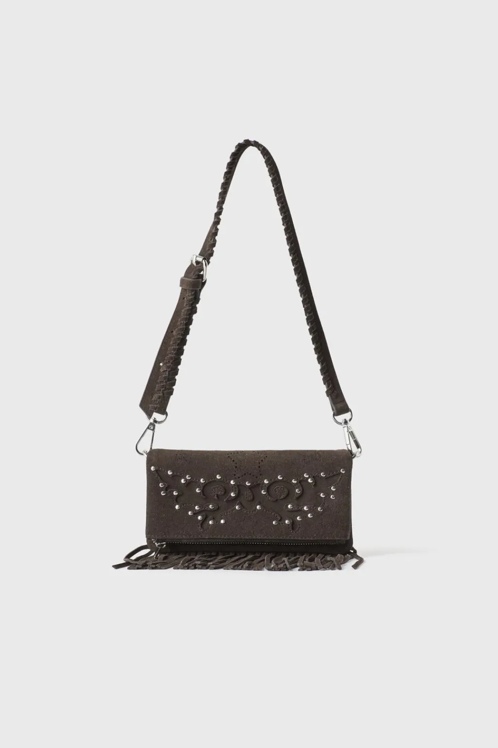 Niños ZARA Z3D +14 Años·Accesorios / Zapatos<Z3D BOLSO PIEL FLECOS