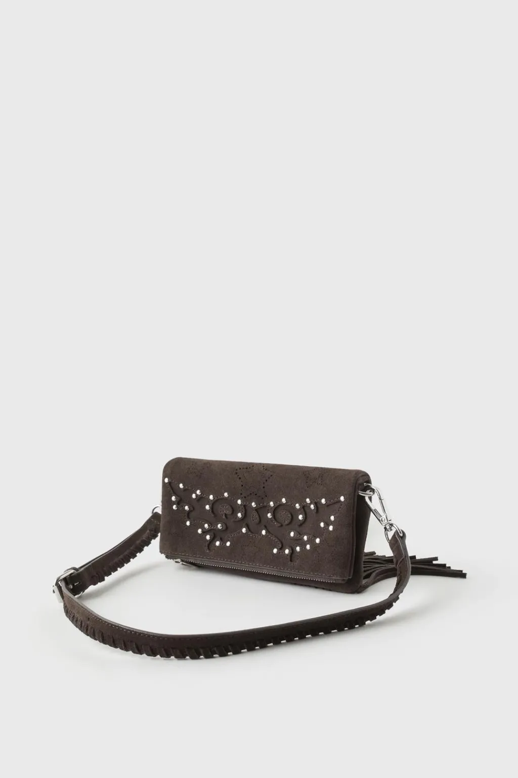 Niños ZARA Z3D +14 Años·Accesorios / Zapatos<Z3D BOLSO PIEL FLECOS