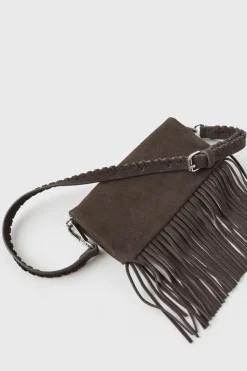 Niños ZARA Z3D +14 Años·Accesorios / Zapatos<Z3D BOLSO PIEL FLECOS