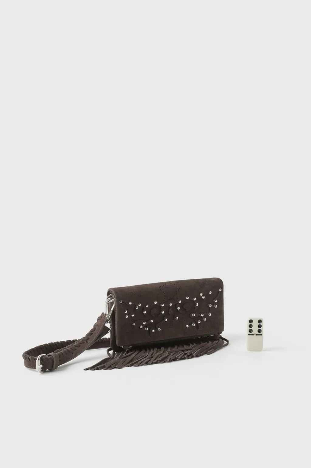 Niños ZARA Z3D +14 Años·Accesorios / Zapatos<Z3D BOLSO PIEL FLECOS
