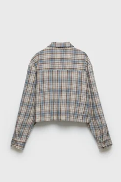 Niños ZARA Z3D +14 Años·Partes De Arriba<Z3D CAMISA CUADROS BOLSILLO