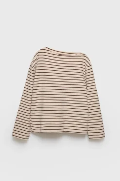 Niños ZARA Z3D +14 Años·Partes De Arriba<Z3D CAMISETA ASIMÉTRICA RAYA TEJIDA
