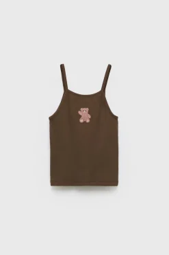 Niños ZARA Z3D +14 Años·Partes De Arriba<Z3D CAMISETA RIB OSO BORDADO