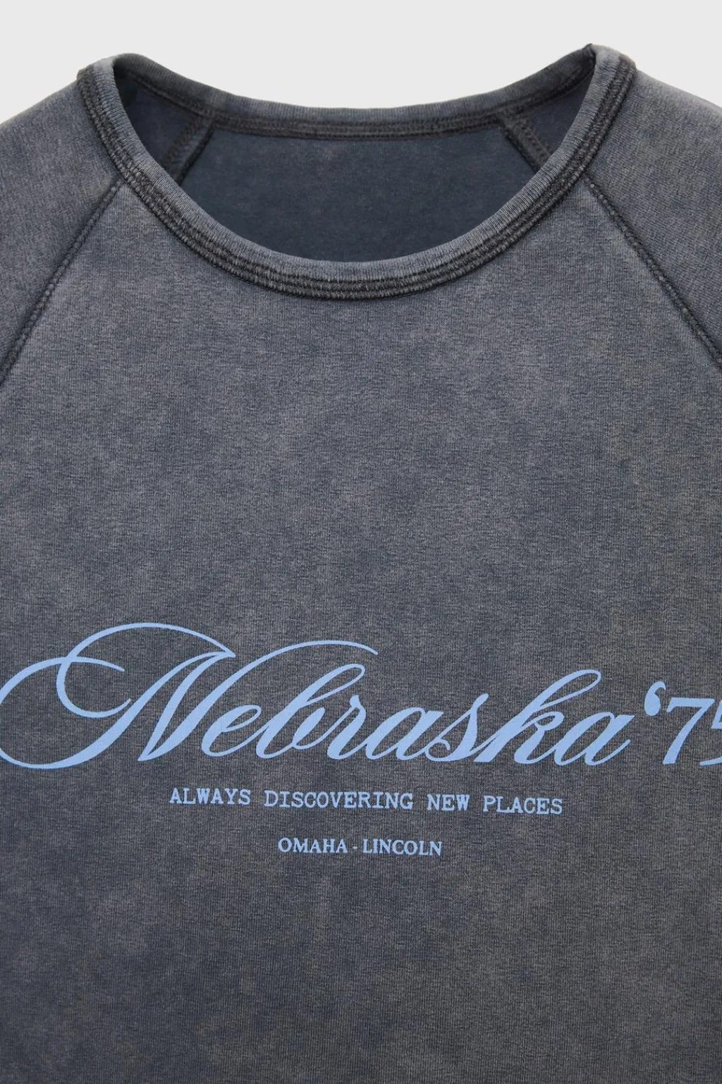 Niños ZARA Z3D +14 Años·Partes De Arriba<Z3D CAMISETA TEXTO NEBRASKA