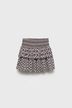 Niños ZARA Z3D +14 Años·Partes De Abajo<Z3D FALDA BERMUDA ESTAMPADO VOLANTES