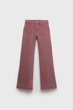 Niños ZARA Z3D +14 Años·Partes De Abajo<Z3D JEANS FLARE TACHAS