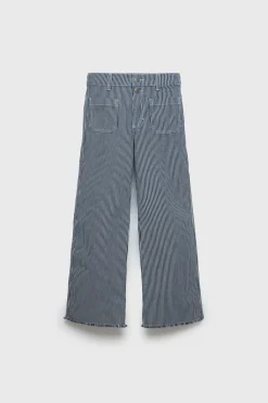 Niños ZARA Z3D +14 Años·Partes De Abajo<Z3D JEANS WIDE LEG RAYAS