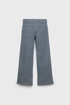 Niños ZARA Z3D +14 Años·Partes De Abajo<Z3D JEANS WIDE LEG RAYAS