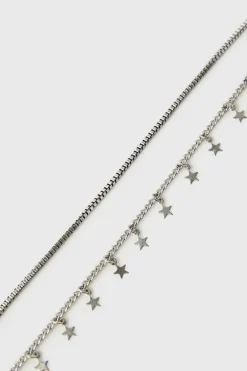 Niños ZARA Z3D +14 Años·Accesorios / Zapatos<Z3D PACK DOS COLLARES CADENA Y ESTRELLAS