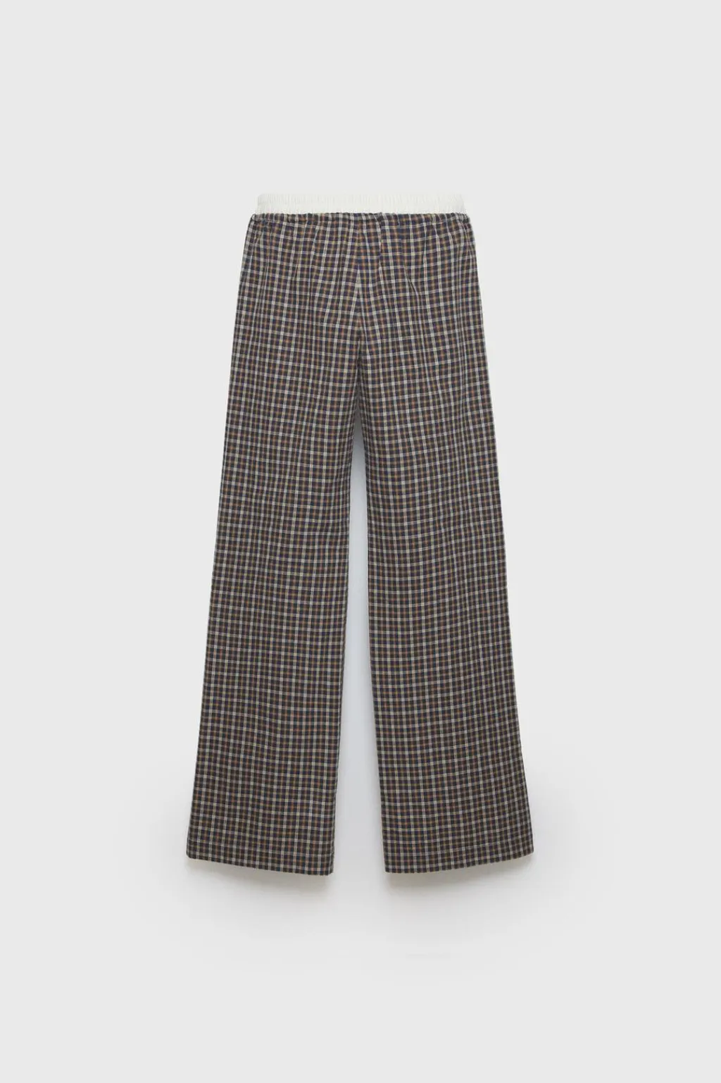 Niños ZARA Z3D +14 Años·Partes De Abajo<Z3D PANTALÓN CUADROS DOBLE CINTURILLA