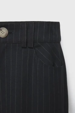 Niños ZARA Z3D +14 Años·Partes De Abajo<Z3D PANTALÓN WIDE LEG RAYA DIPLOMÁTICA