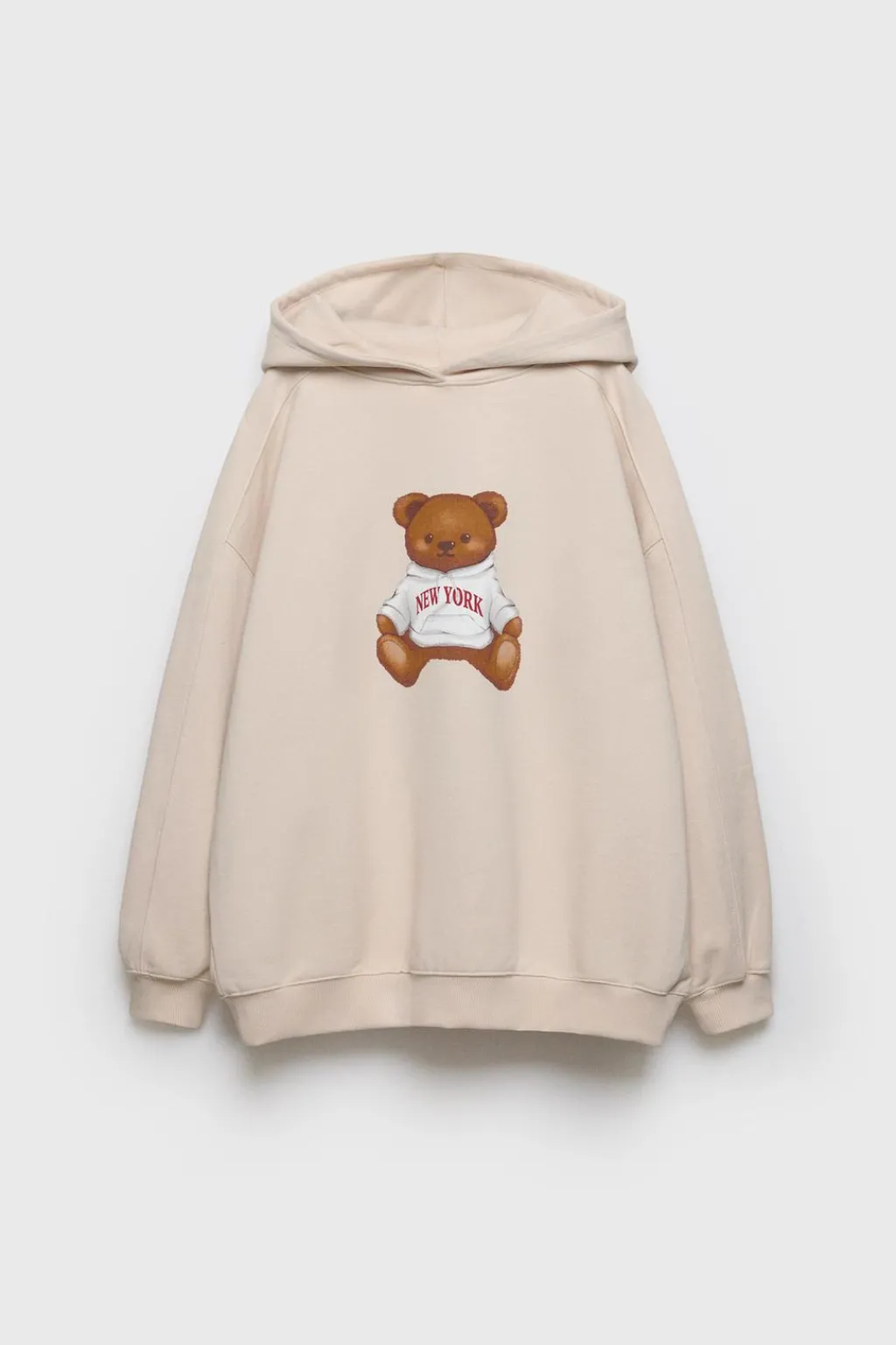 Niños ZARA Z3D +14 Años·Partes De Arriba<Z3D SUDADERA CAPUCHA OSO