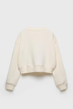 Mujer/Niños ZARA Z3D +14 Años·Partes De Arriba<Z3D SUDADERA CROPPED CALENTITO