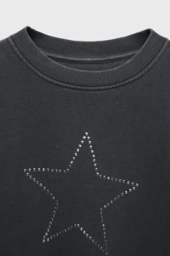 Niños ZARA Z3D +14 Años·Partes De Arriba<Z3D SUDADERA ESTRELLA TACHAS