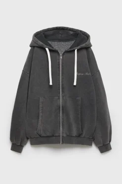 Mujer/Niños ZARA Z3D +14 Años·Partes De Arriba<Z3D SUDADERA OVERSIZE CAPUCHA