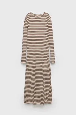 Niños ZARA Z3D +14 Años·Partes De Arriba|Z3D +14 Años·Partes De Abajo<Z3D VESTIDO MIDI RIB RAYAS